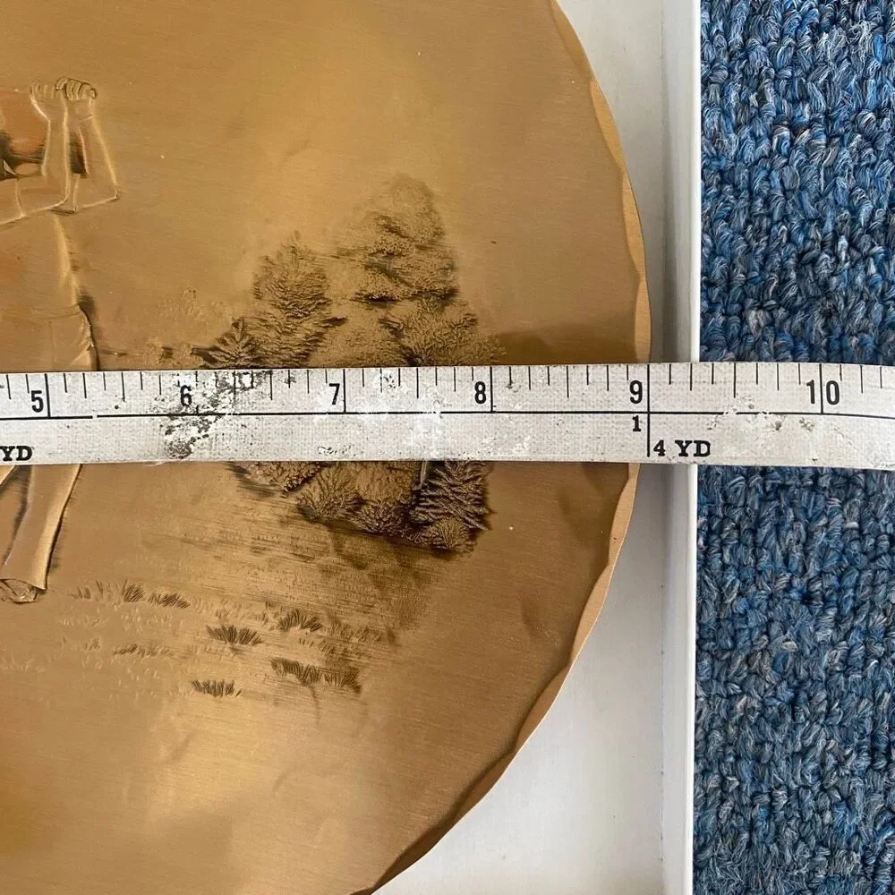 Wendell August Forge 9” solid bronze golf plate 1994